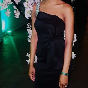 One shoulder Midi Cocktail Dress